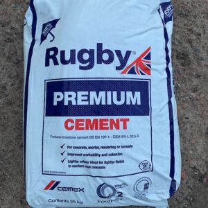Rugby Cement in blue and white 20Kg weatherproof bag